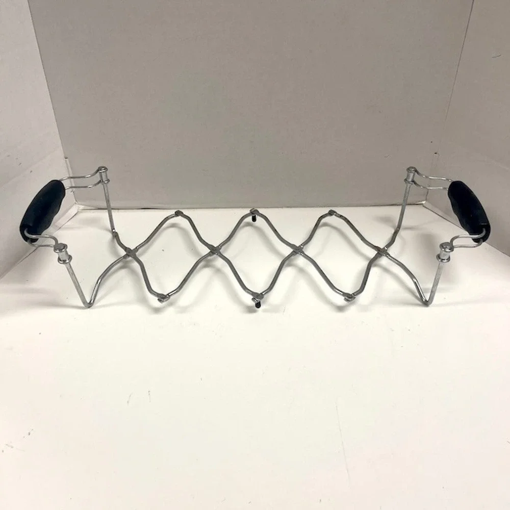 Vintage Norpro Chromed Steel Expanding Trivet & Hot Dish Holder